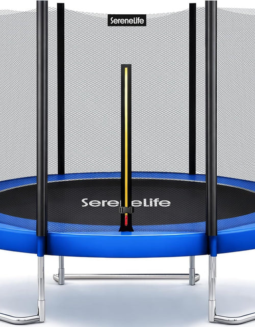 Load image into Gallery viewer, ASTM Approved Trampoline with Net Enclosure – Stable, Strong Kids and Adult Trampoline with Net – Outdoor Trampoline for Kids, Teens and Adults – Reinforced Kids, Blue,
