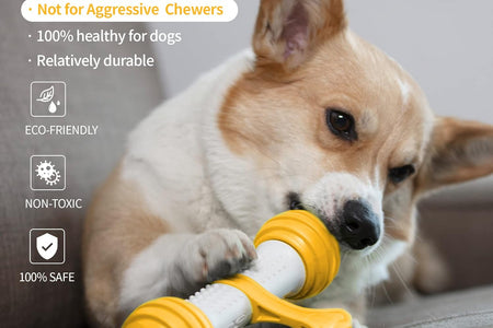 Interactive Dog Toys, Durable Motion Activated Automatic Dog Bone for Medium & Large Dogs Boredom, Electronic Dog Enrichment Toys to Chase, USB Rechargeable