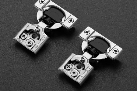 50 Pack 25 Pairs 3/4 Inch Overlay Soft Close Hinges for Kitchen Cabinet Hinges Satin Nickel Hidden Hinges Stainless Steel Concealed Hinge Self Closing