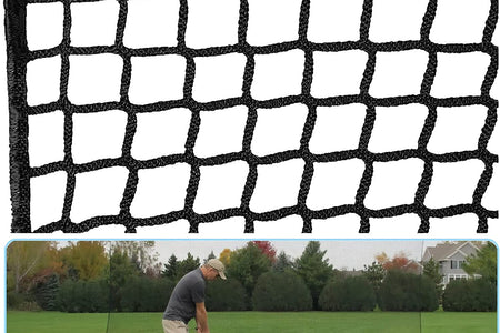 Golf Practice Net Golf Ball Hitting Netting,Heavy Duty Nylon Golf Sports Netting Barrier Nets 10X10Ft/10X15Ft/10X20Ft