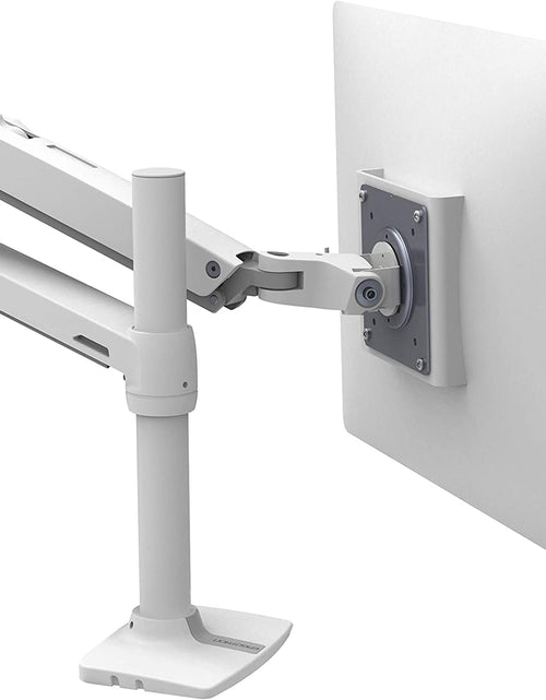 Load image into Gallery viewer, – LX Monitor Arm, Single Monitor Desk Mount – Fits Flat Curved Ultrawide Computer Monitors up to 34 Inches, 7 to 25 Lbs, VESA 75X75Mm or 100X100Mm – Tall Pole, White
