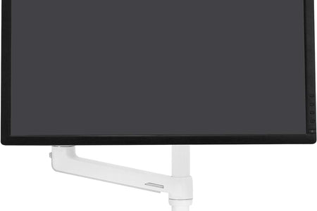 – LX Monitor Arm, Single Monitor Desk Mount – Fits Flat Curved Ultrawide Computer Monitors up to 34 Inches, 7 to 25 Lbs, VESA 75X75Mm or 100X100Mm – Tall Pole, White