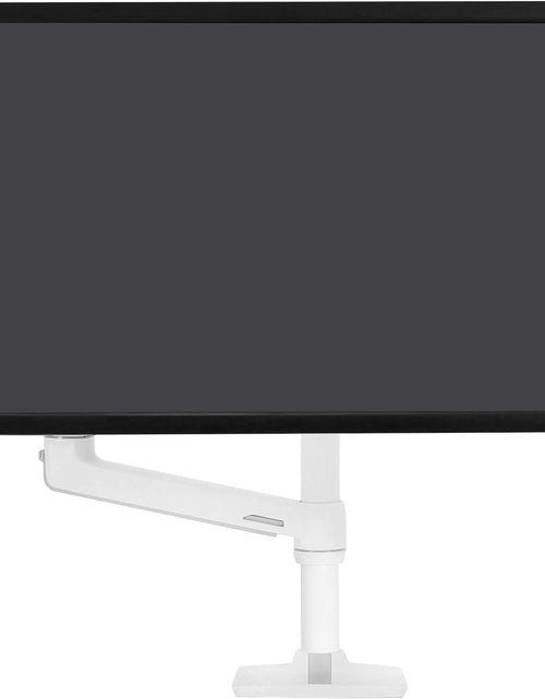Load image into Gallery viewer, – LX Monitor Arm, Single Monitor Desk Mount – Fits Flat Curved Ultrawide Computer Monitors up to 34 Inches, 7 to 25 Lbs, VESA 75X75Mm or 100X100Mm – Tall Pole, White
