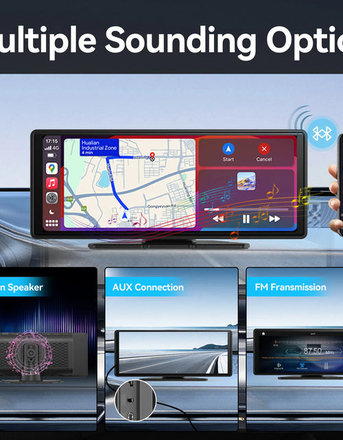 Load image into Gallery viewer, Universal Portable Carplay for Car Screen, Wireless Carplay Screen Wireless Car Stereo with Carplay Android Auto, Car Touchscree
