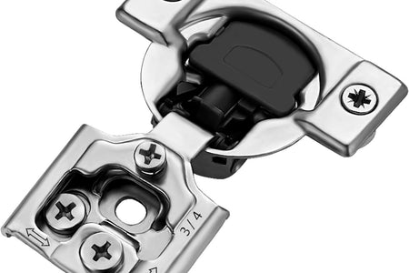 50 Pack 25 Pairs 3/4 Inch Overlay Soft Close Hinges for Kitchen Cabinet Hinges Satin Nickel Hidden Hinges Stainless Steel Concealed Hinge Self Closing